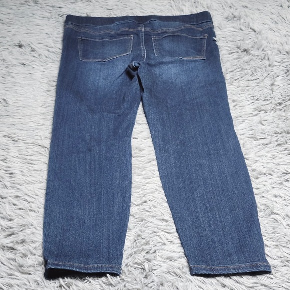 Liverpool Jeans Womens 10P 10/30 Petite The Slim Straight Leg Pull On Blue Denim - Picture 2 of 12